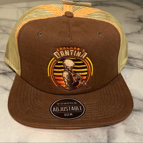 Disney Star Wars Mos Eisley Chalmun’s Cantina Band Foam Trucker SnapBack Hat NWT - Picture 2 of 11